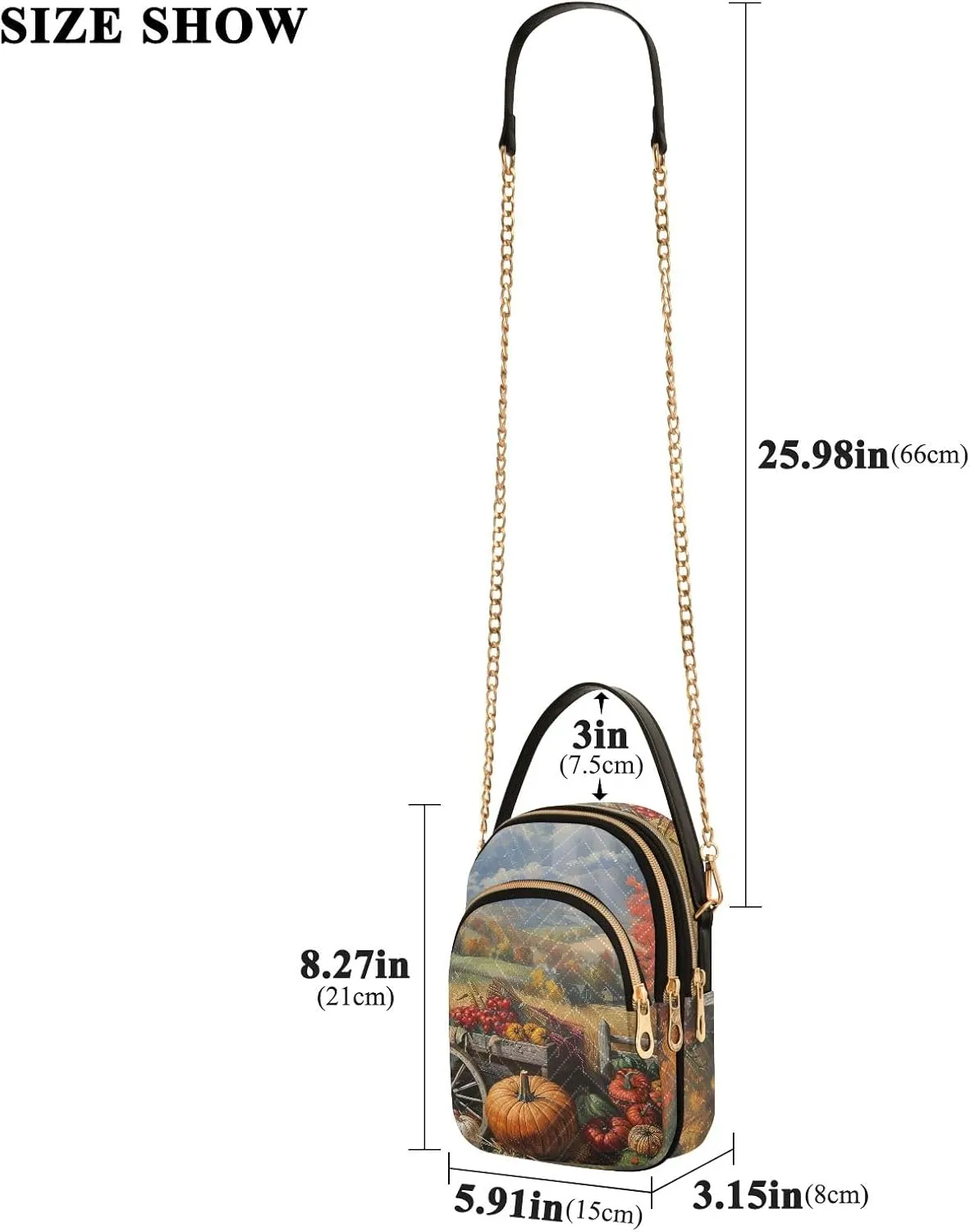 Colorful Small Shoulder Bags for Women Crossbody Chain Crossbody Bag