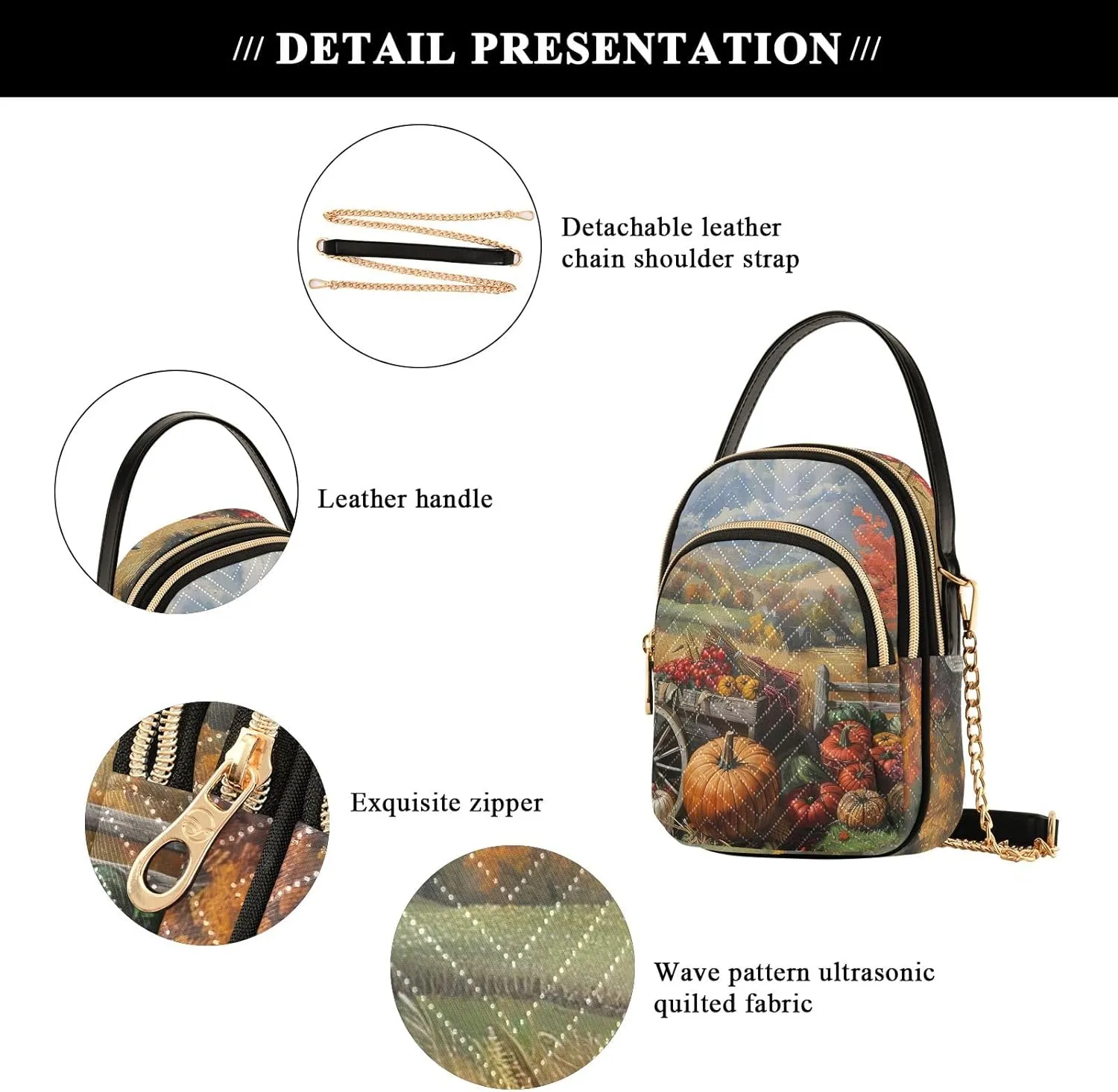 Colorful Small Shoulder Bags for Women Crossbody Chain Crossbody Bag