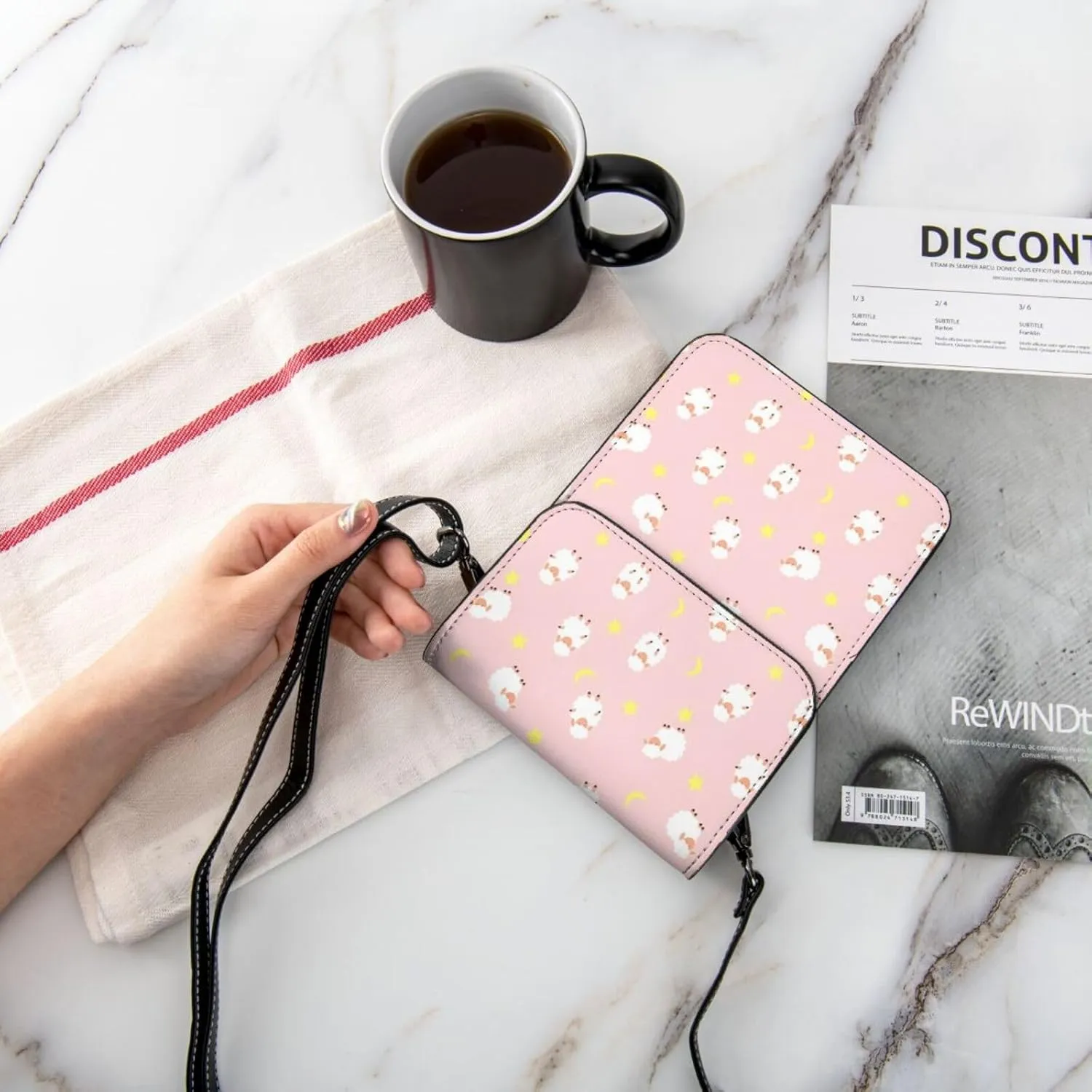Colorful Watercolor Floral Cell Phone Purse Small Crossbody Bags For Women Men Wallet Purses With Adjustable Strap