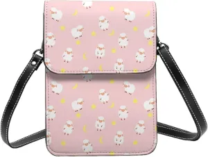 Colorful Watercolor Floral Cell Phone Purse Small Crossbody Bags For Women Men Wallet Purses With Adjustable Strap
