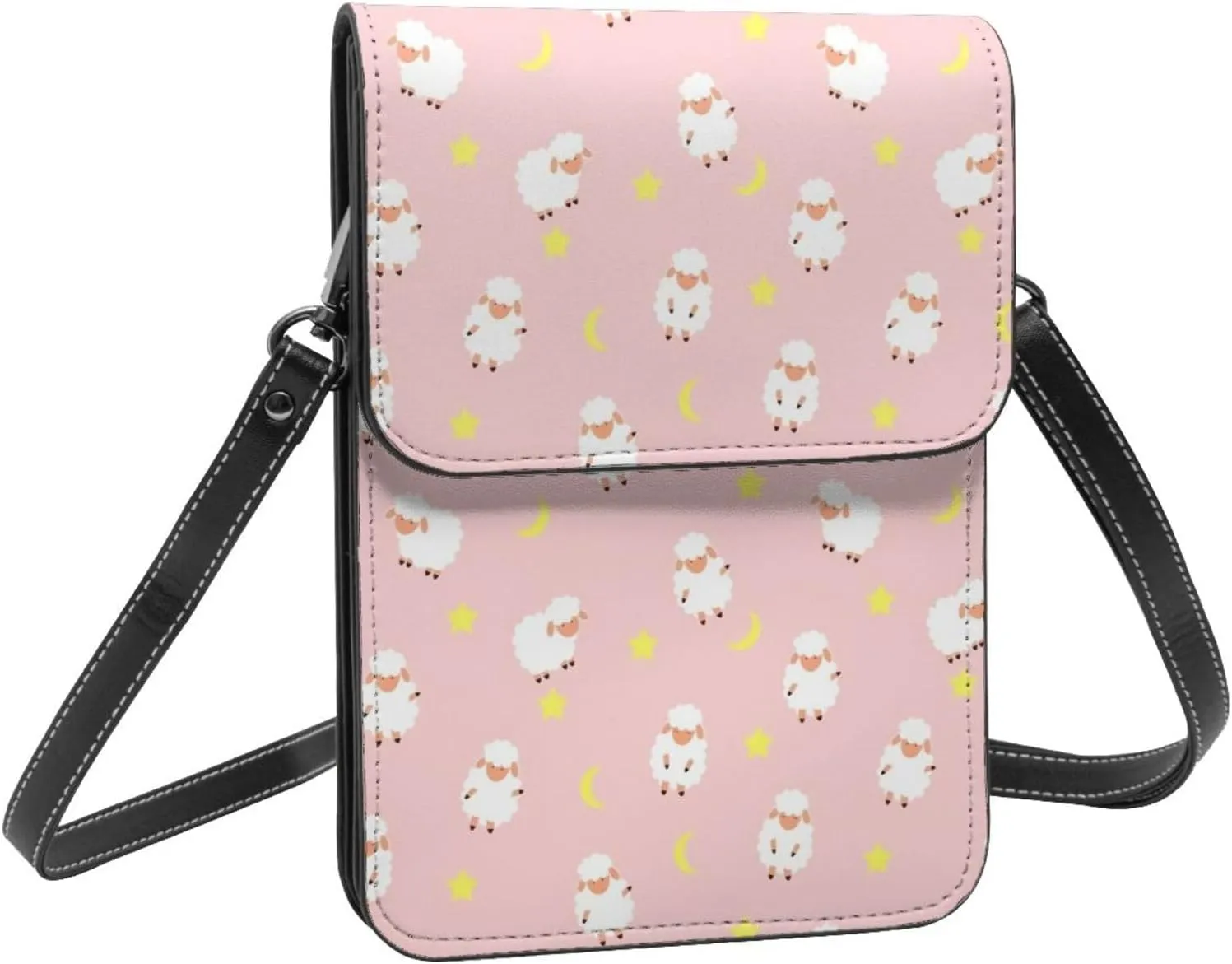 Colorful Watercolor Floral Cell Phone Purse Small Crossbody Bags For Women Men Wallet Purses With Adjustable Strap