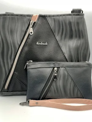 Compass Crossbody and Essentials Wallet Clutch Set - Twisted Sister