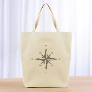 Compass Tote Bag - gray