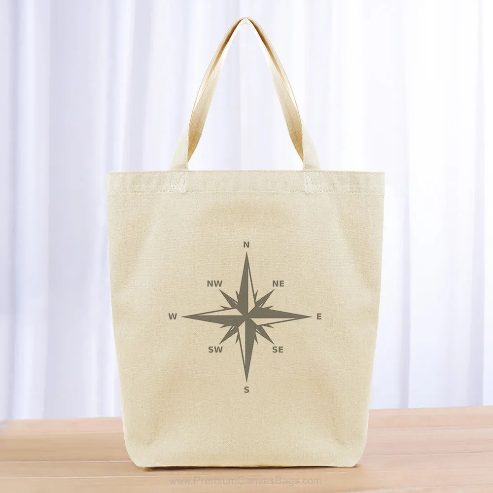 Compass Tote Bag - gray