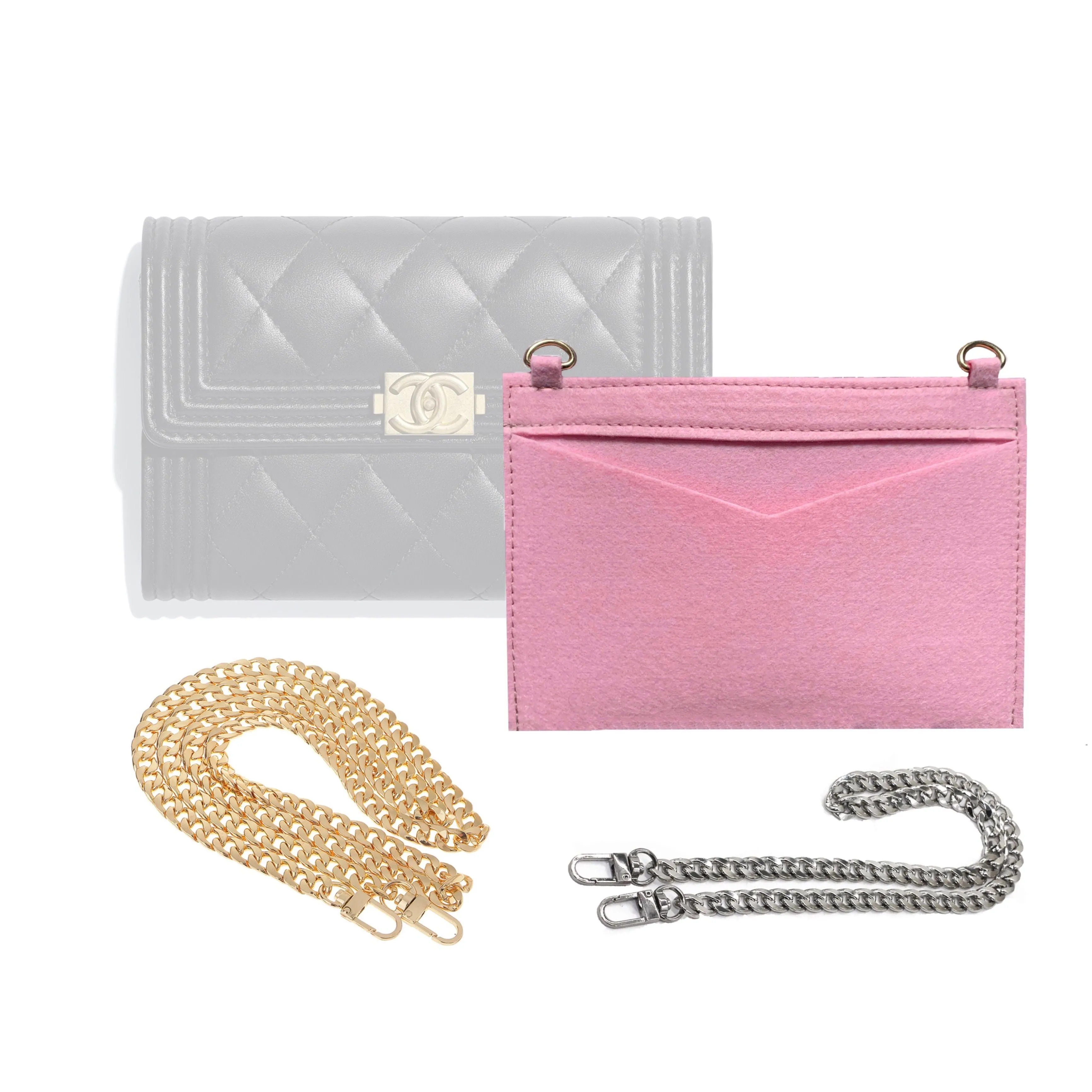 Conversion Kit for Boy Flap Card| Accessory for Gucci Swing | Chanel Strap | Designer Purse Insert | Chanel Handbag Strap | Bag Insert Organizer | Chanel Swing Strap | Luxury Bag Accessory | Bag Protector”