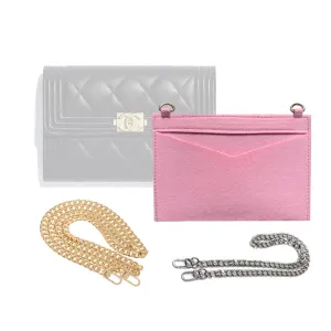 Conversion Kit for Boy Flap Card| Accessory for Gucci Swing | Chanel Strap | Designer Purse Insert | Chanel Handbag Strap | Bag Insert Organizer | Chanel Swing Strap | Luxury Bag Accessory | Bag Protector”