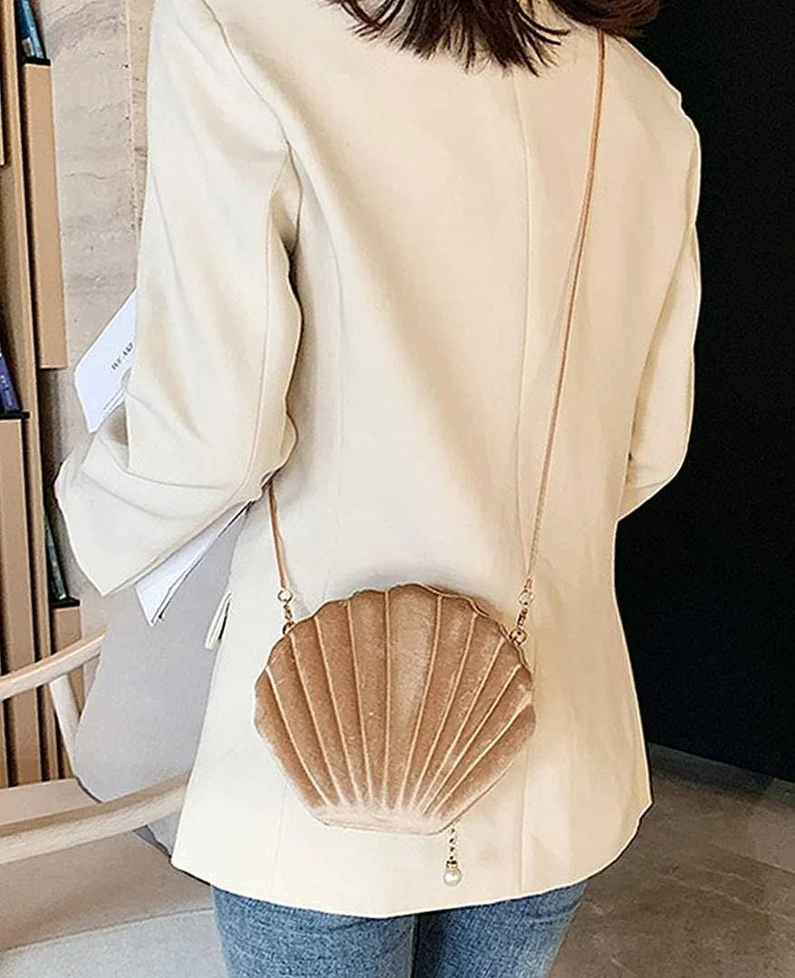 Crab Shape Handbag with Crab Coin Purse Crossbody Bag Crayfish Shells Purse Detachable Shoulder Bag Women's Satchel