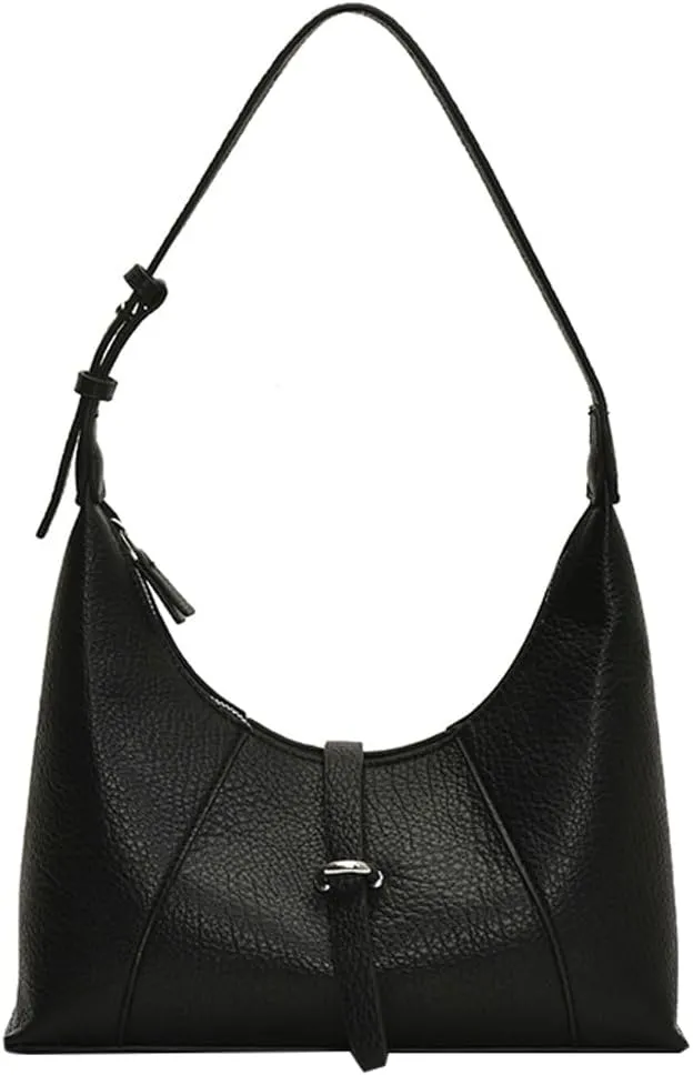 Crescent Shoulder Bag for Women Casual Pu Leather Crossbody Purse Trendy Adjustable Straps 2025