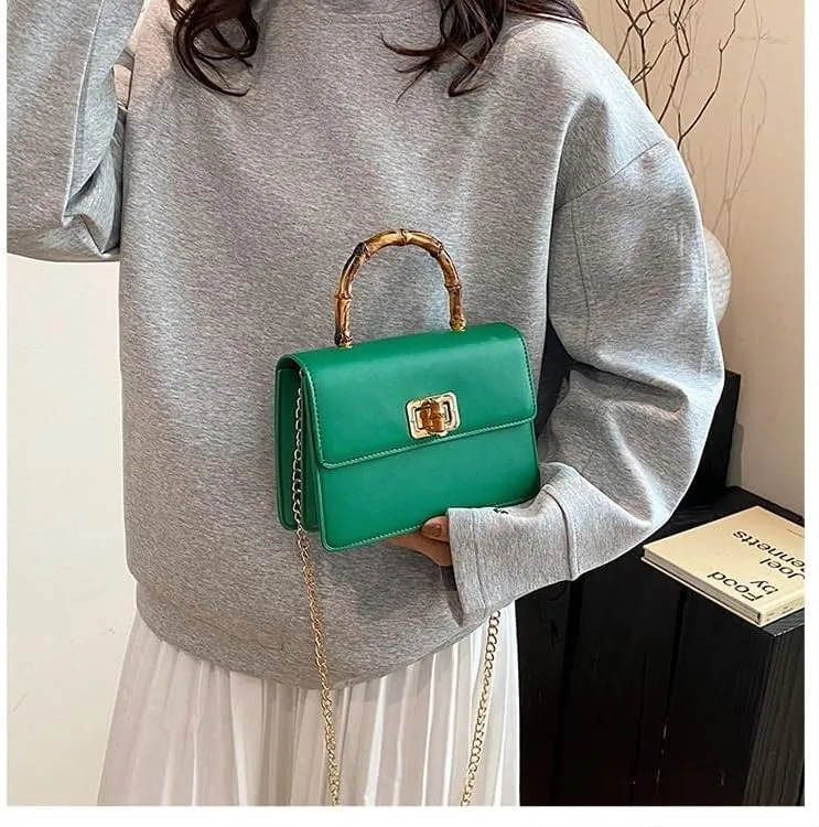 cross-body bag Premium Bamboo Shoulder Bag