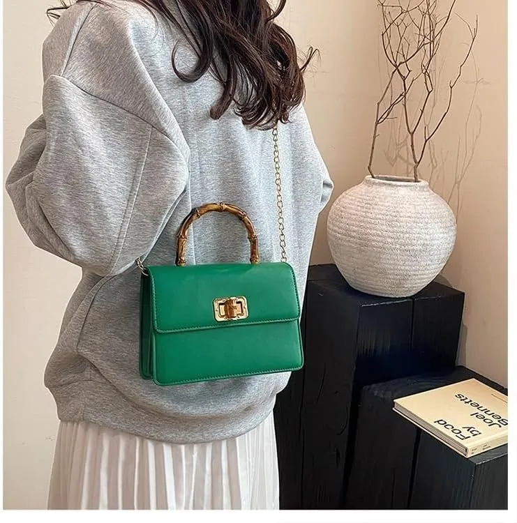 cross-body bag Premium Bamboo Shoulder Bag