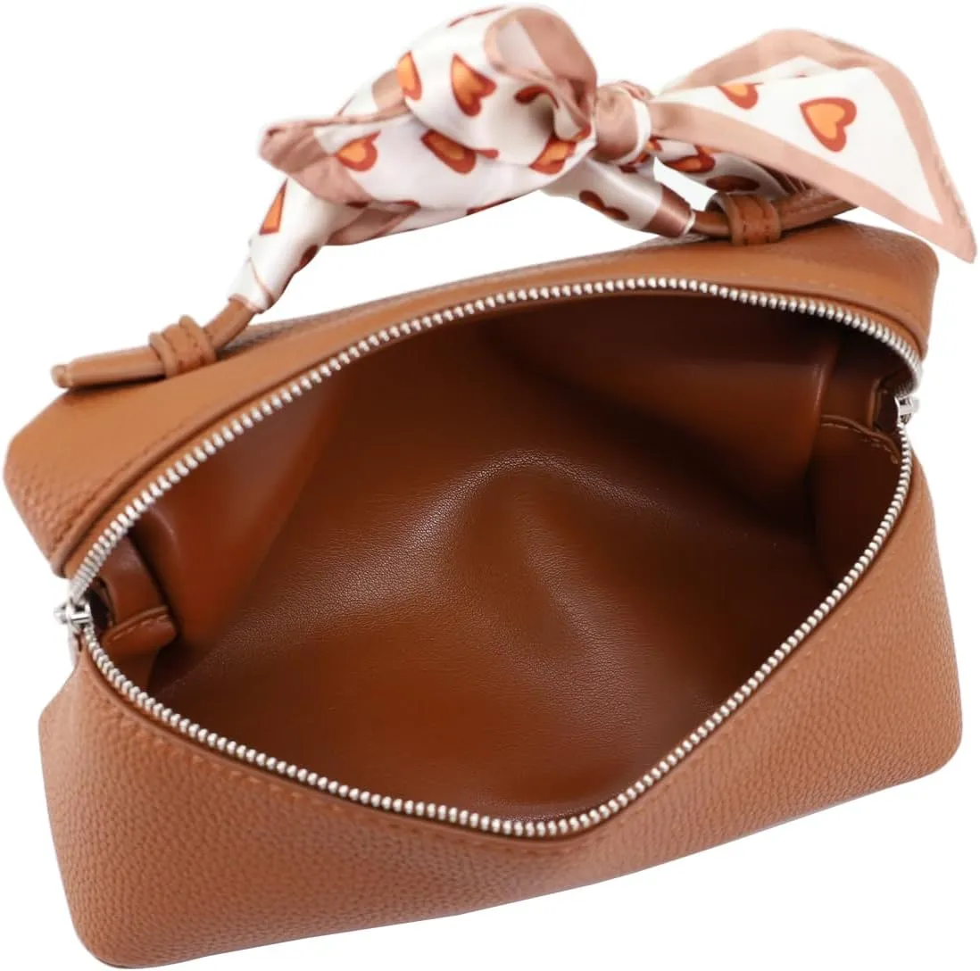 Crossbody Bag for Women Top-Handle Pouch Bag Designer Shoulder Leather Handbag Trendy Purse