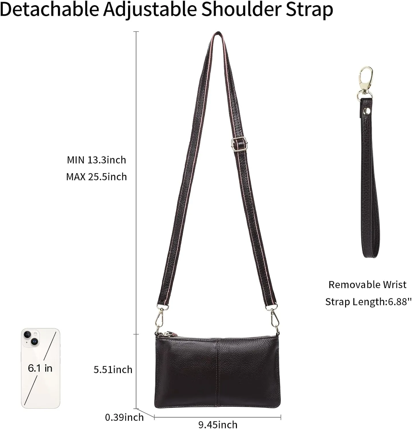 Crossbody Bag for Women, Vegan Leather Top Handle Handbags Small Shoulder Purse