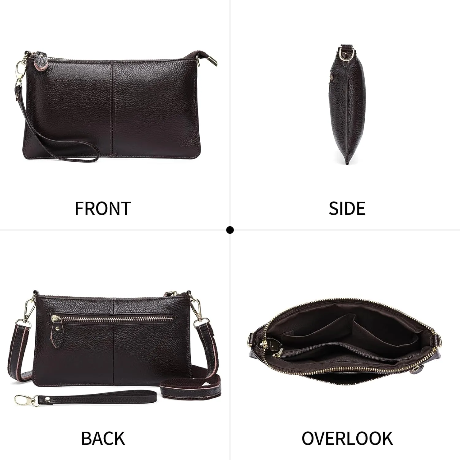 Crossbody Bag for Women, Vegan Leather Top Handle Handbags Small Shoulder Purse