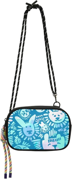 Crossbody Bag Pets Stylish Doodle Cell Phone Purse Wallet with Credit Card Slots Multicolor Handbag with Adjustable Strap Fits Phone Keys And More