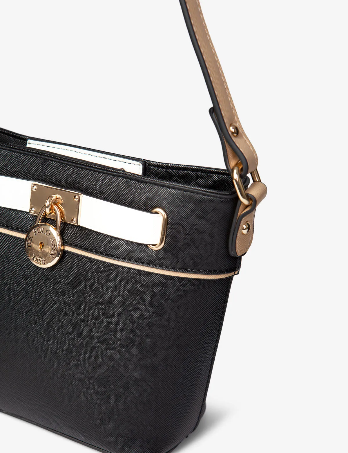 CROSSBODY BAG WITH BELTED LOCK