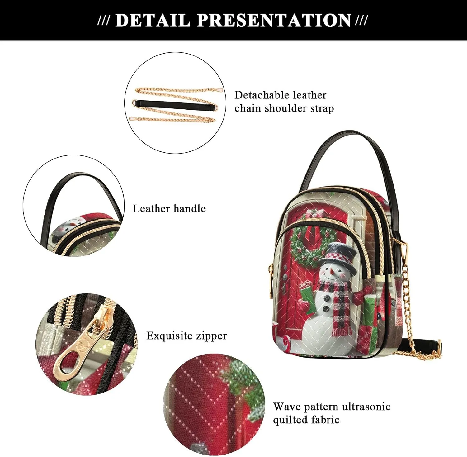 Crossbody Bags for Women Quilted Purse Crossbody
