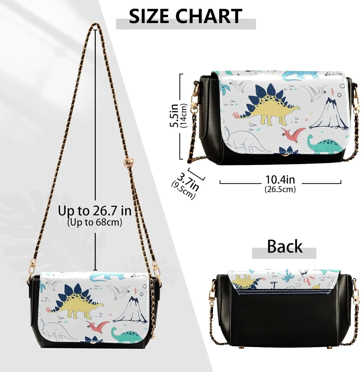 Crossbody Bags for Women Trendy Women's Black Shoulder Bag Small PU Leather Flap Cross Body Bag Handbags