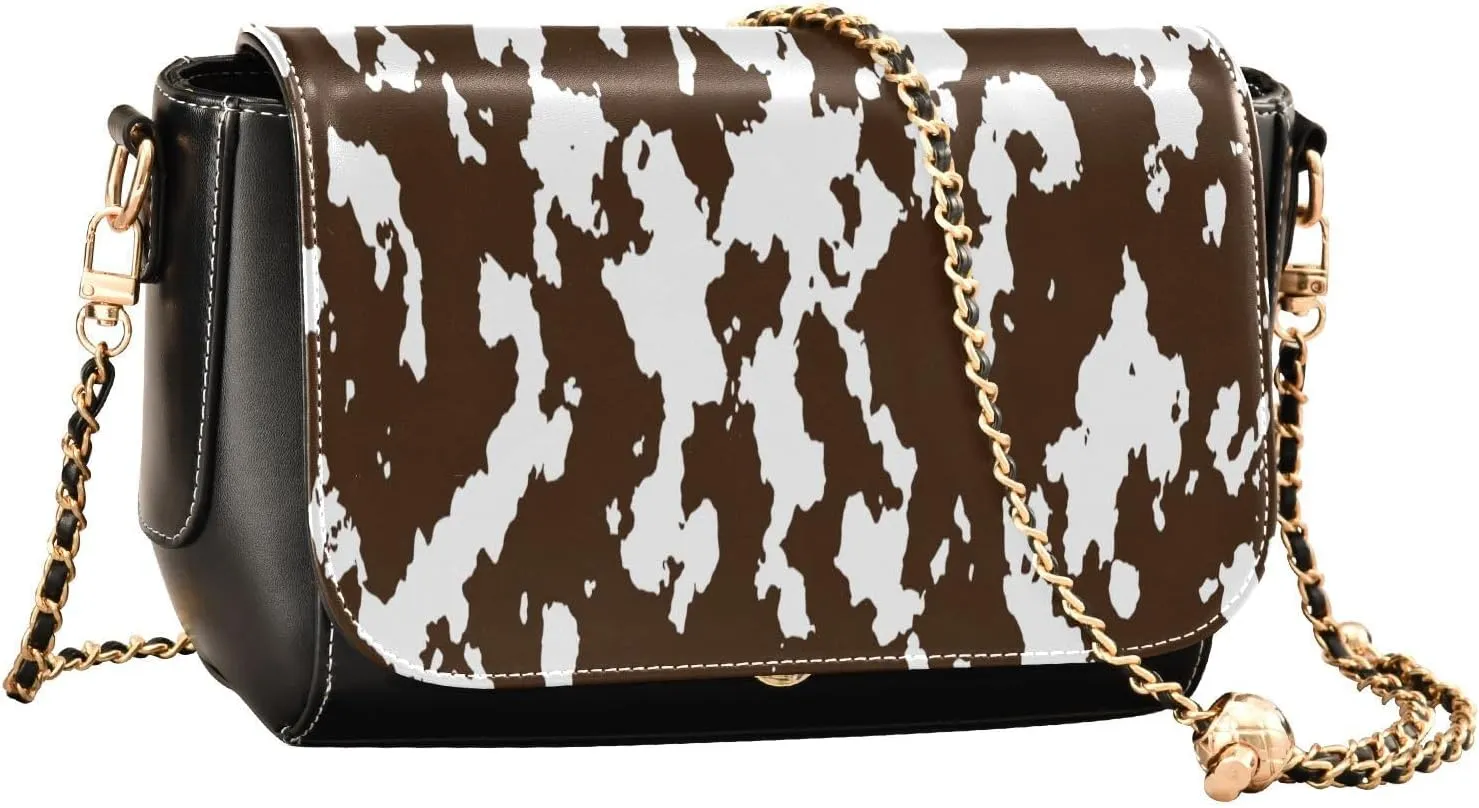 Crossbody Bags for Women Trendy Women's Black Shoulder Bag Small PU Leather Flap Cross Body Bag Handbags