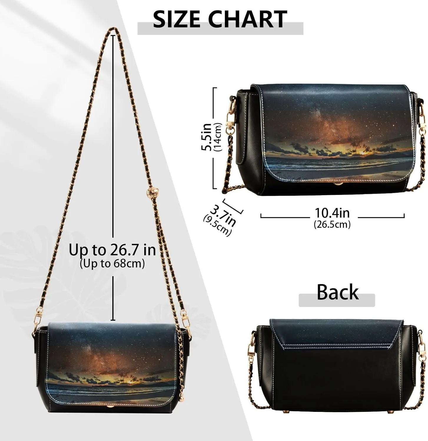 Crossbody Bags for Women Trendy Women's Black Shoulder Bag Small PU Leather Flap Cross Body Bag Handbags