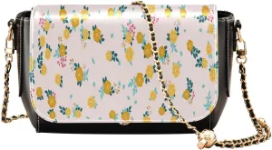 Crossbody Bags for Women Trendy Women's Black Shoulder Bag Small PU Leather Flap Cross Body Bag Handbags