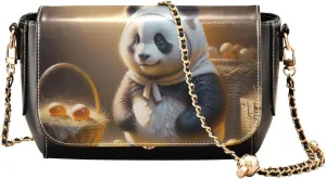 Crossbody Bags for Women Trendy Women's Black Shoulder Bag Small PU Leather Flap Cross Body Bag Handbags