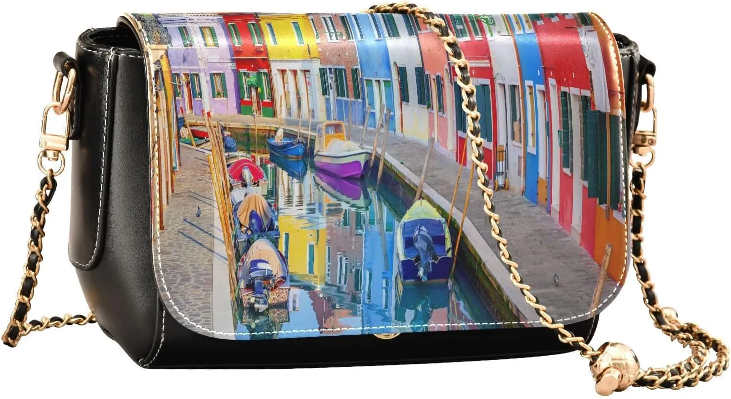 Crossbody Bags for Women Trendy Women's Black Shoulder Bag Small PU Leather Flap Cross Body Bag Handbags
