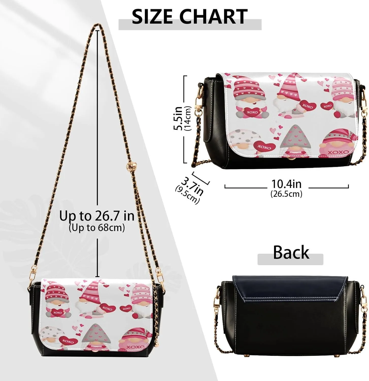 Crossbody Bags for Women Trendy Women's Black Shoulder Bag Small PU Leather Flap Cross Body Bag Handbags