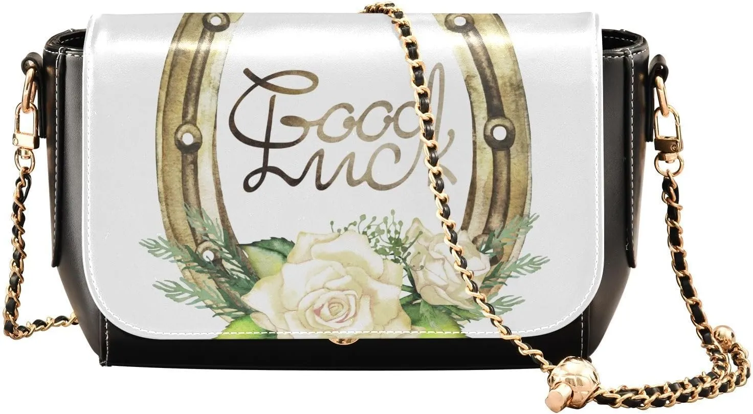 Crossbody Bags for Women Trendy Women's Black Shoulder Bag Small PU Leather Flap Cross Body Bag Handbags