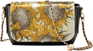 Crossbody Bags for Women Trendy Women's Black Shoulder Bag Small PU Leather Flap Cross Body Bag Handbags