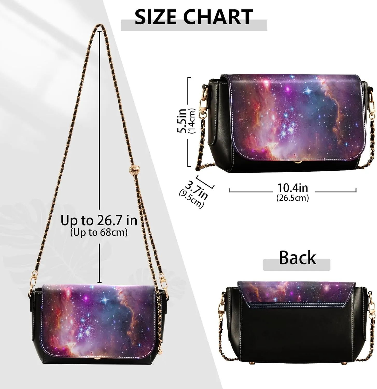 Crossbody Bags for Women Trendy Women's Black Shoulder Bag Small PU Leather Flap Cross Body Bag Handbags
