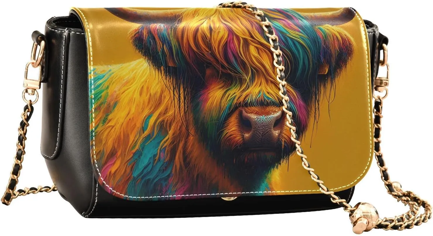Crossbody Bags for Women Trendy Women's Black Shoulder Bag Small PU Leather Flap Cross Body Bag Handbags