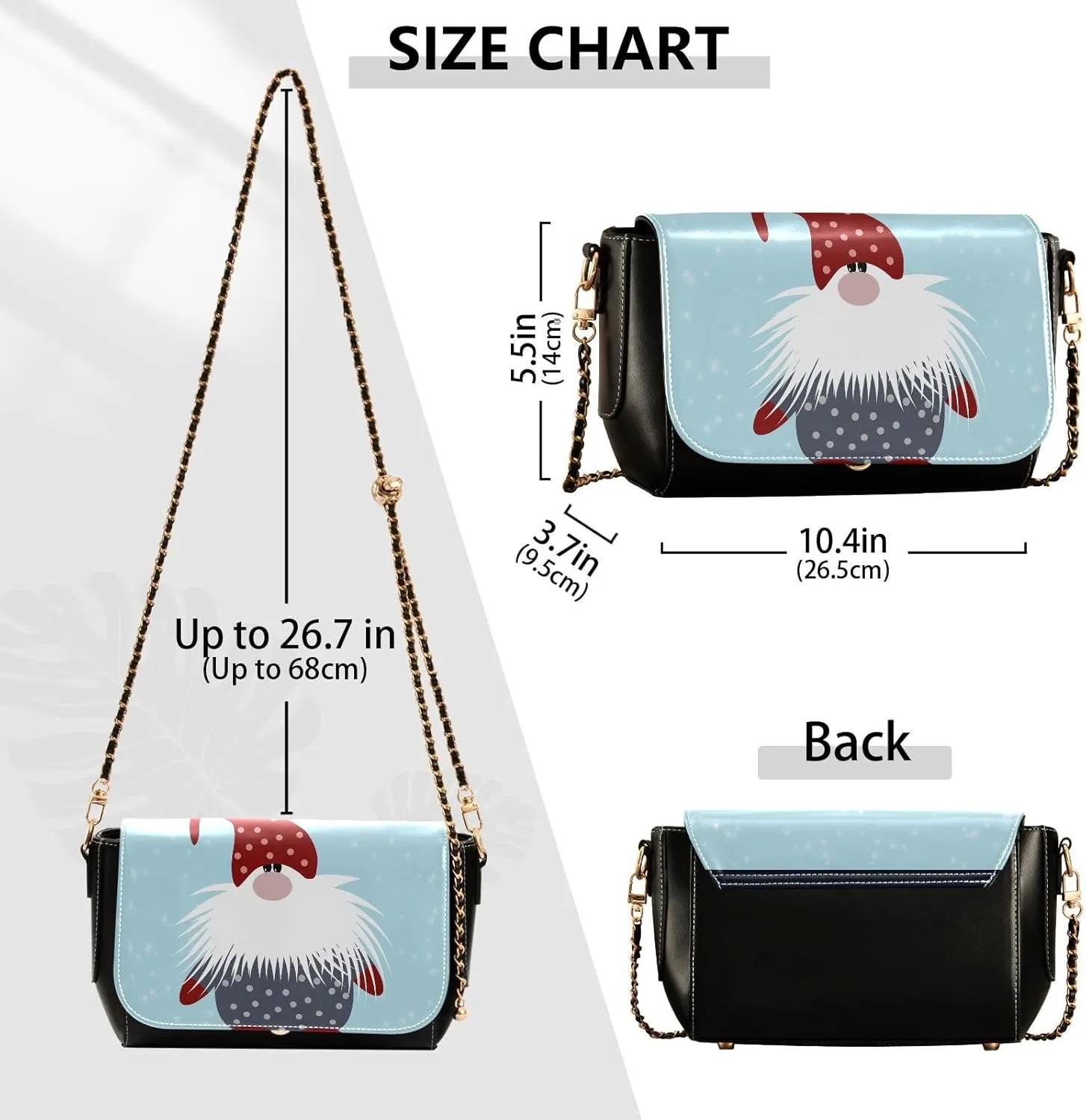 Crossbody Bags for Women Trendy Women's Black Shoulder Bag Small PU Leather Flap Cross Body Bag Handbags