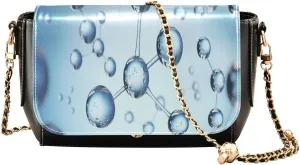 Crossbody Bags for Women Trendy Women's Black Shoulder Bag Small PU Leather Flap Cross Body Bag Handbags