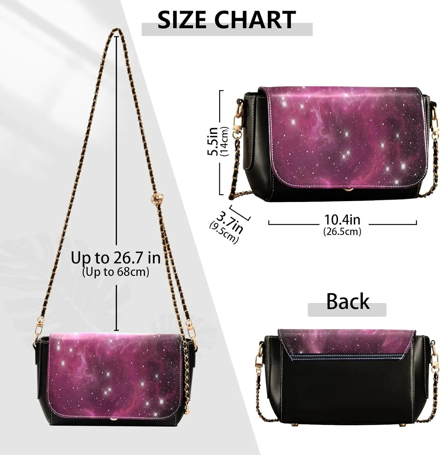 Crossbody Bags for Women Trendy Women's Black Shoulder Bag Small PU Leather Flap Cross Body Bag Handbags