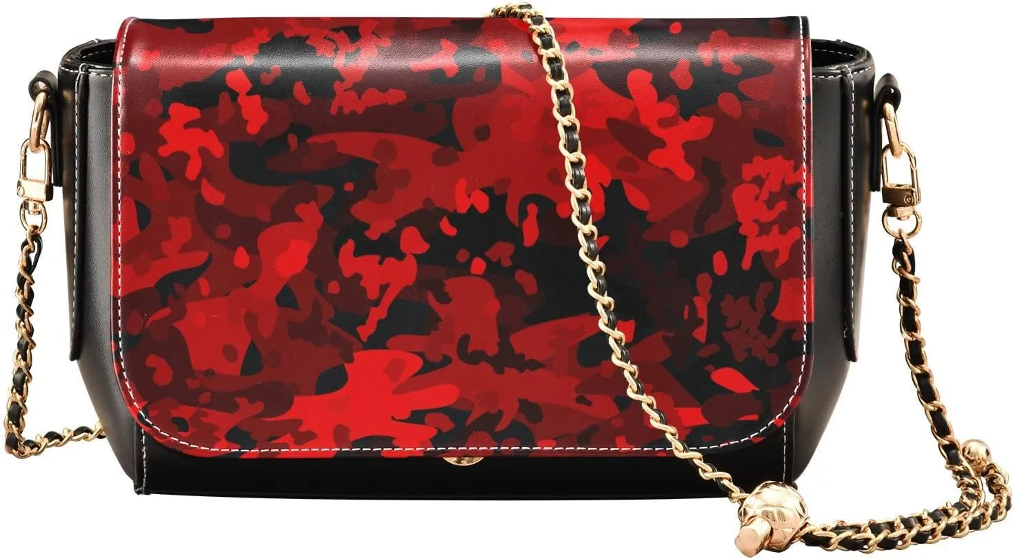 Crossbody Bags for Women Trendy Women's Black Shoulder Bag Small PU Leather Flap Cross Body Bag Handbags