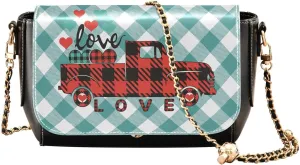 Crossbody Bags for Women Trendy Women's Black Shoulder Bag Small PU Leather Flap Cross Body Bag Handbags