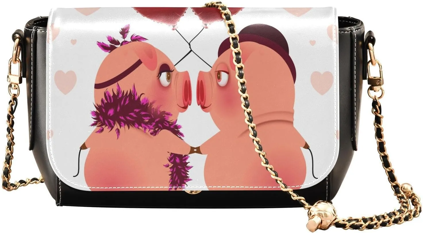 Crossbody Bags for Women Trendy Women's Black Shoulder Bag Small PU Leather Flap Cross Body Bag Handbags