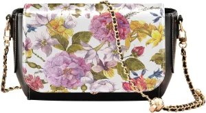 Crossbody Bags for Women Trendy Women's Black Shoulder Bag Small PU Leather Flap Cross Body Bag Handbags