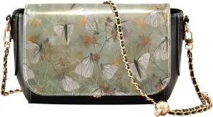 Crossbody Bags for Women Trendy Women's Black Shoulder Bag Small PU Leather Flap Cross Body Bag Handbags