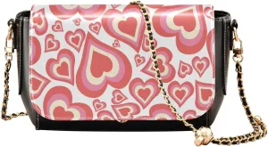 Crossbody Bags for Women Trendy Women's Black Shoulder Bag Small PU Leather Flap Cross Body Bag Handbags
