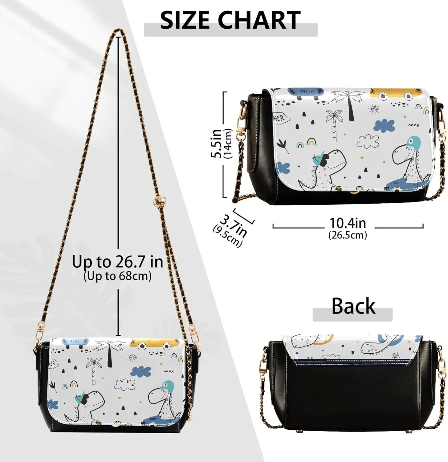 Crossbody Bags for Women Trendy Women's Black Shoulder Bag Small PU Leather Flap Cross Body Bag Handbags