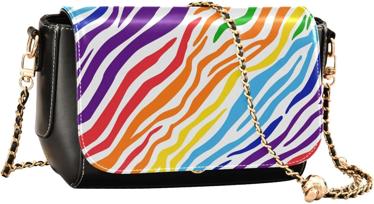 Crossbody Bags for Women Trendy Women's Black Shoulder Bag Small PU Leather Flap Cross Body Bag Handbags
