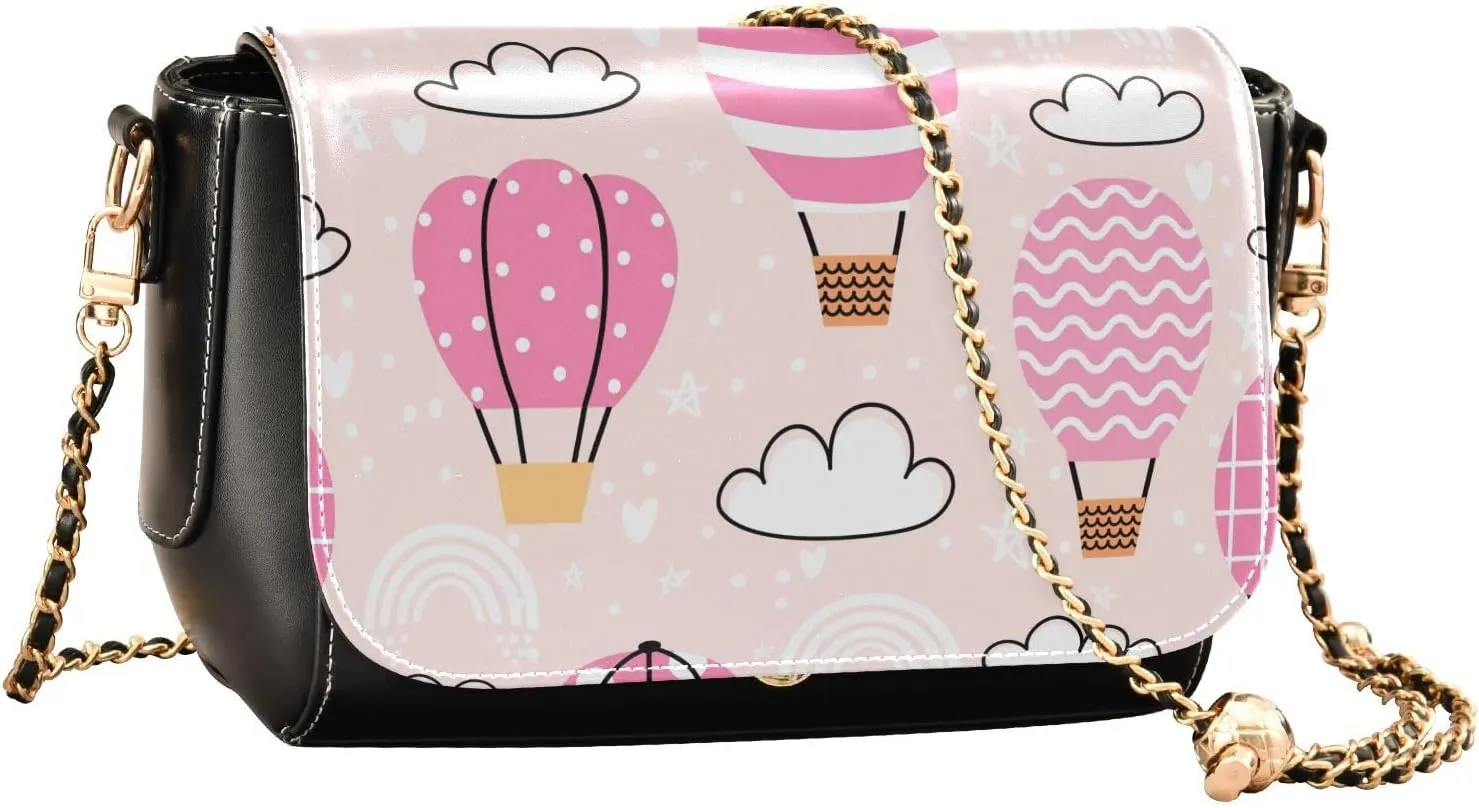 Crossbody Bags for Women Trendy Women's Black Shoulder Bag Small PU Leather Flap Cross Body Bag Handbags