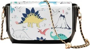 Crossbody Bags for Women Trendy Women's Black Shoulder Bag Small PU Leather Flap Cross Body Bag Handbags
