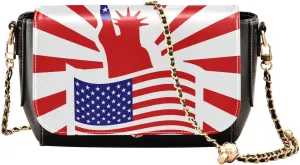 Crossbody Bags for Women Trendy Women's Black Shoulder Bag Small PU Leather Flap Cross Body Bag Handbags