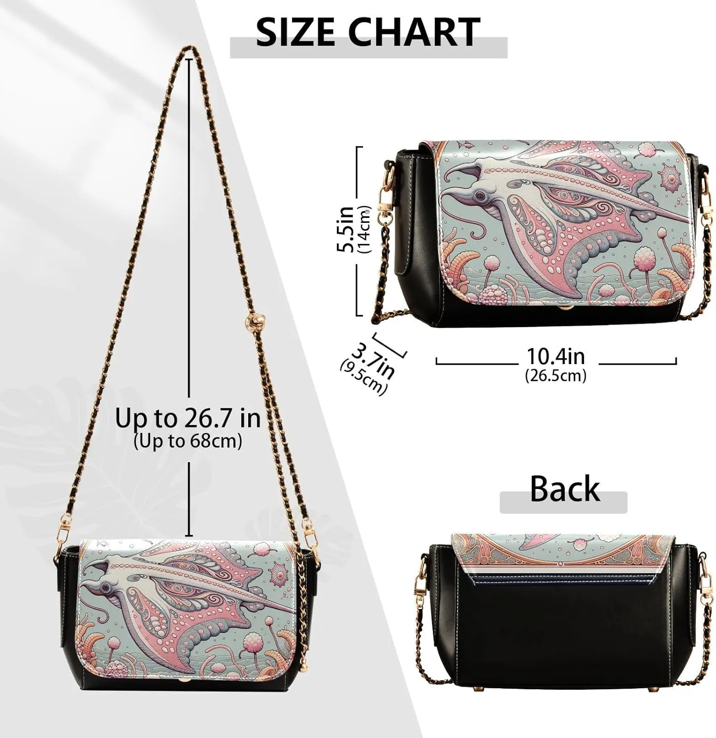Crossbody Bags for Women Trendy Women's Black Shoulder Bag Small PU Leather Flap Cross Body Bag Handbags
