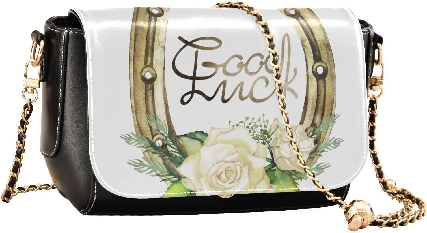 Crossbody Bags for Women Trendy Women's Black Shoulder Bag Small PU Leather Flap Cross Body Bag Handbags