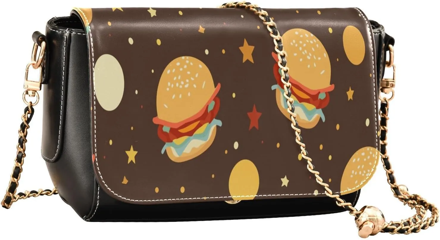 Crossbody Bags for Women Trendy Women's Black Shoulder Bag Small PU Leather Flap Cross Body Bag Handbags