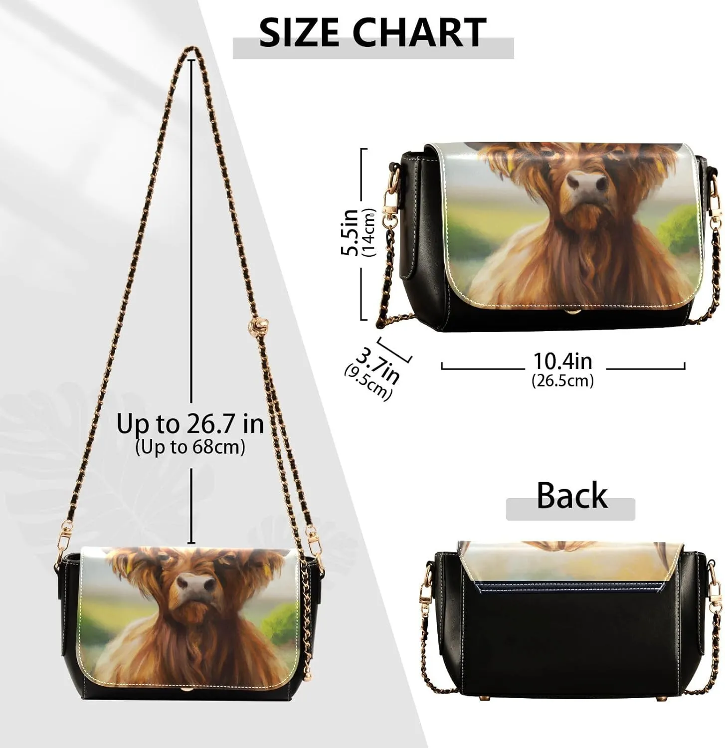 Crossbody Bags for Women Trendy Women's Black Shoulder Bag Small PU Leather Flap Cross Body Bag Handbags