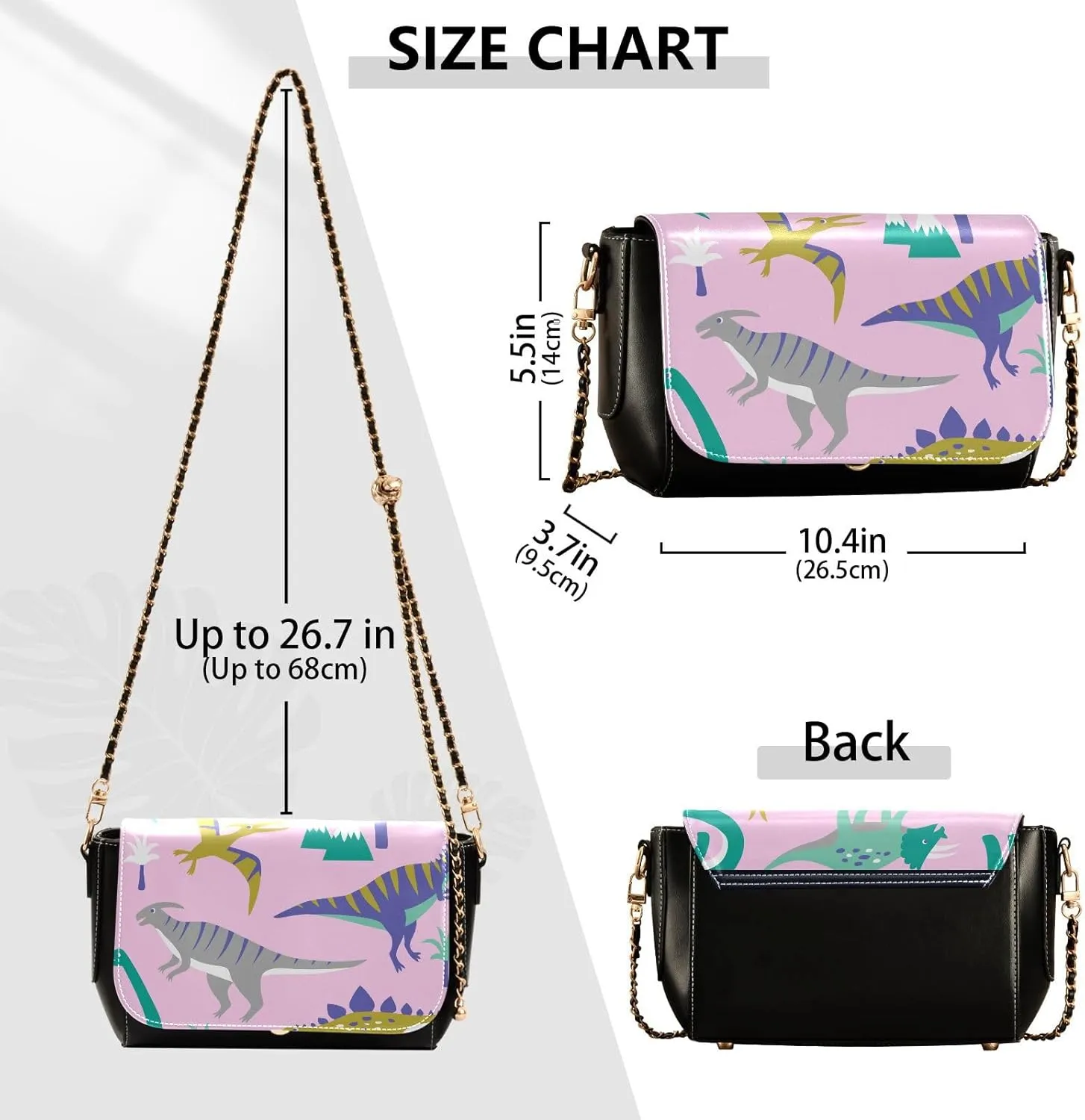 Crossbody Bags for Women Trendy Women's Black Shoulder Bag Small PU Leather Flap Cross Body Bag Handbags
